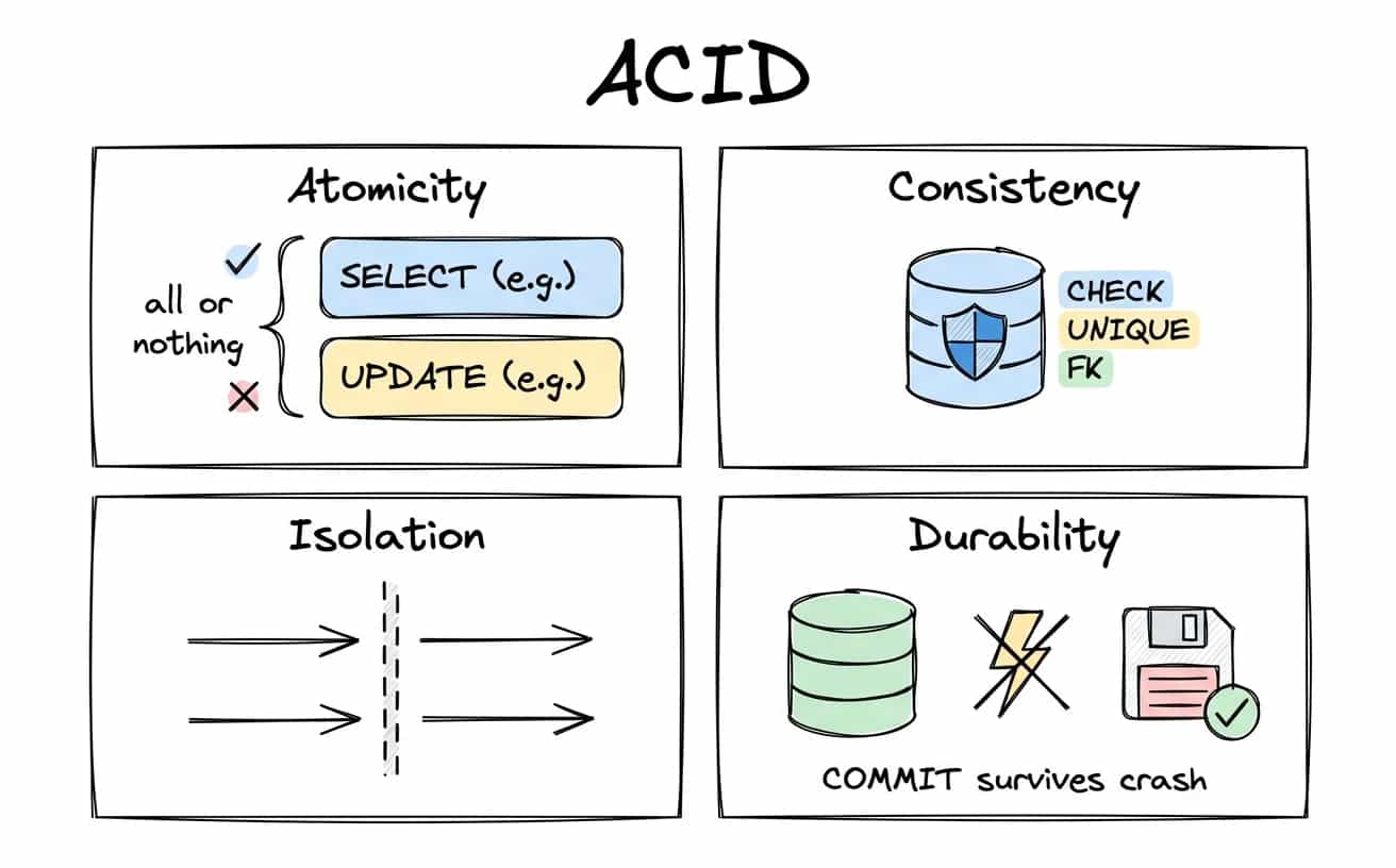 The four ACID properties