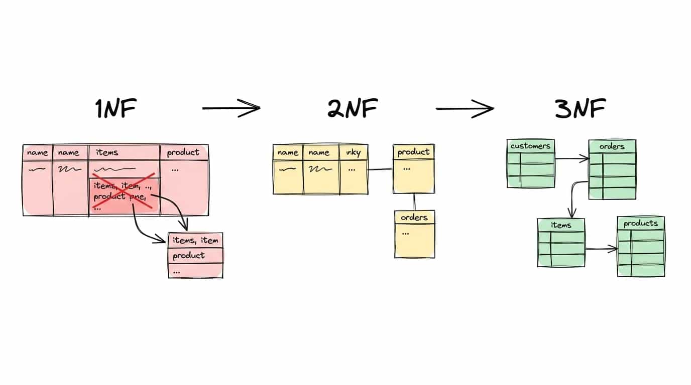 The path of normalization: from a dump-it-all table to three normal forms The path of normalization: from a dump-it-all table to three normal forms