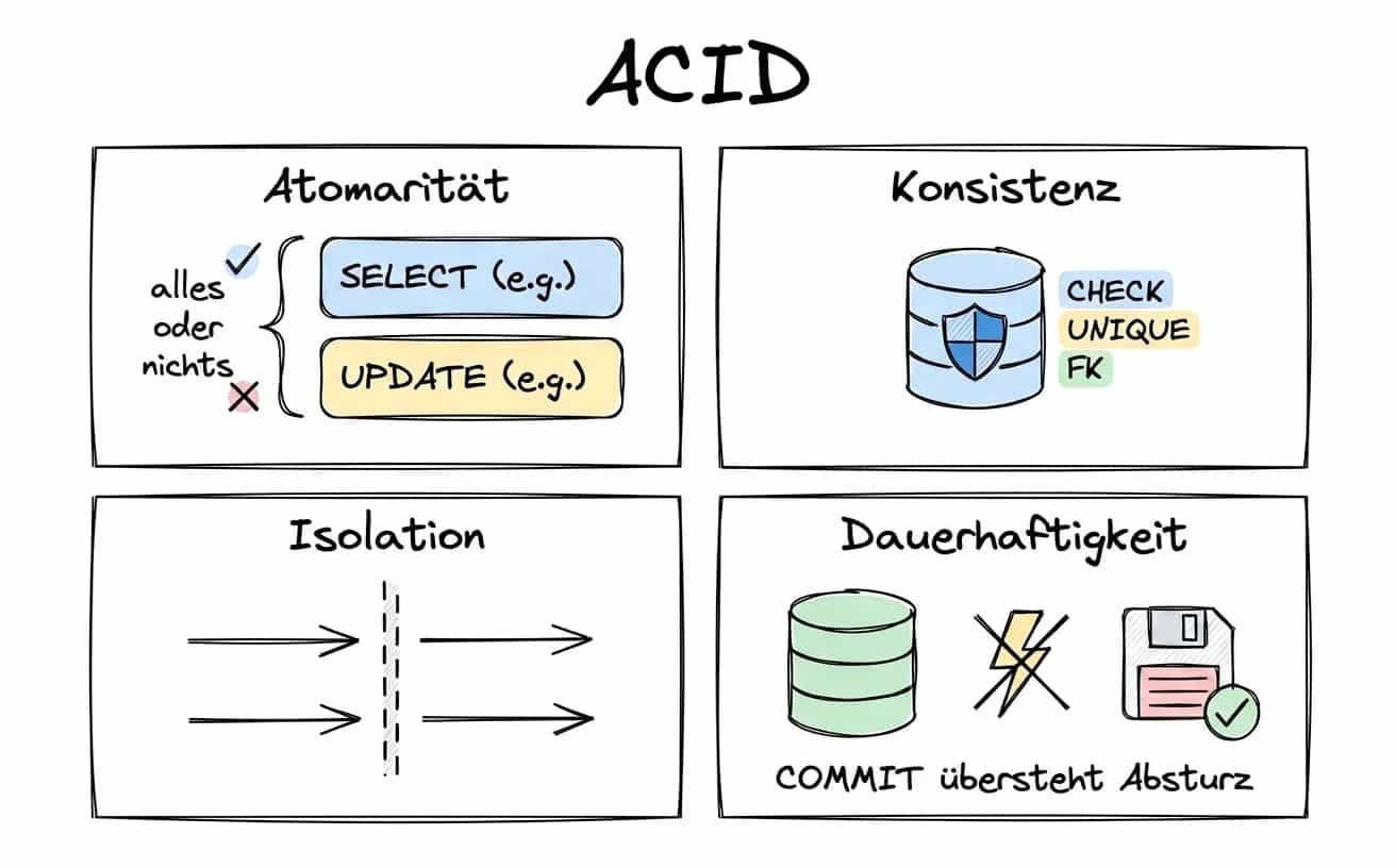 Die vier ACID-Eigenschaften Die vier ACID-Eigenschaften